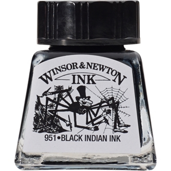 TINTA DIBUJO W&N 14ml.1005030-NEGRO