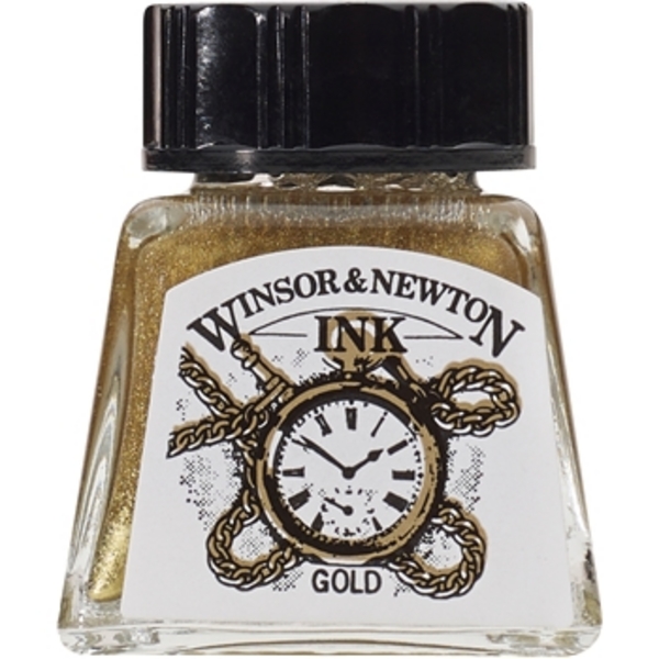 TINTA DIBUJO W&N 14ml.1005283-ORO