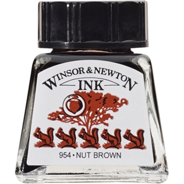 TINTA DIBUJO W&N 14ml.1005441-MARRON CASTAÑO