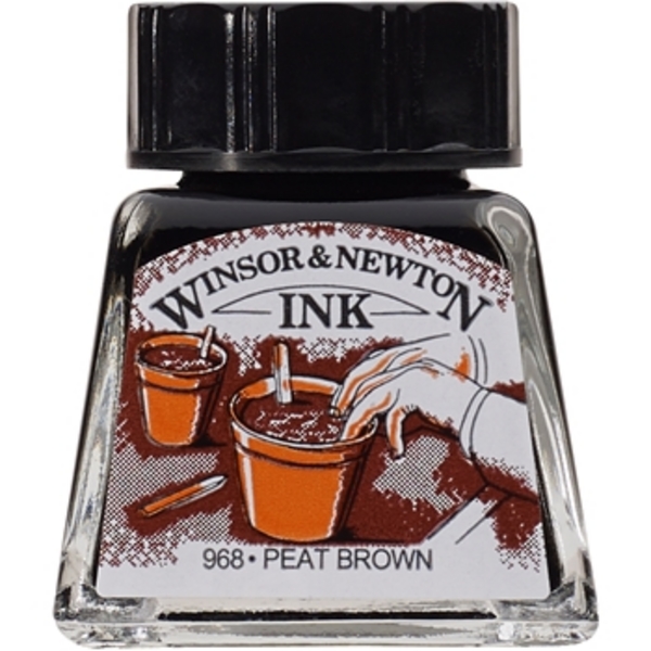 TINTA DIBUJO W&N 14ml.1005469-PARDO BARRO-Sepia