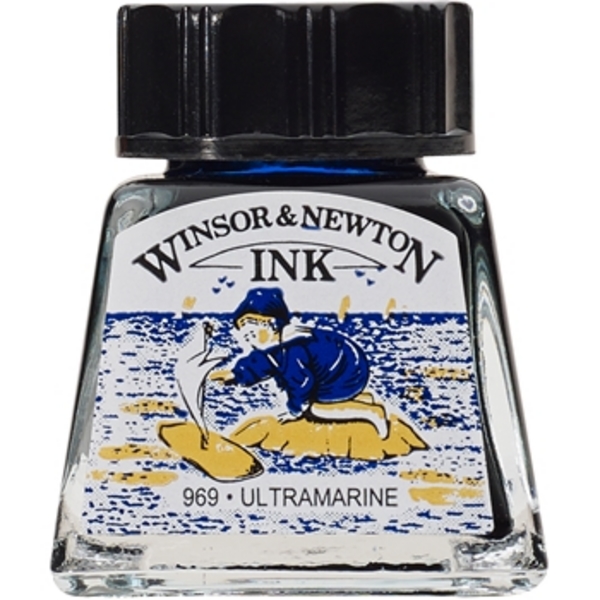 TINTA DIBUJO W&N 14ml.1005660-AZUL ULTRAMAR