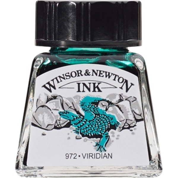 TINTA DIBUJO W&N 14ml.1005692-VIRIDIAN ESMERALD.