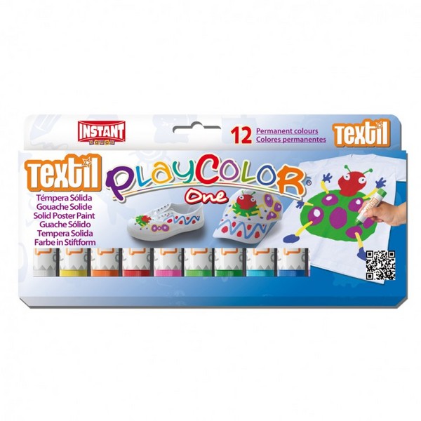 PLAYCOLOR 10461 TEXTIL ONE 12 Colores