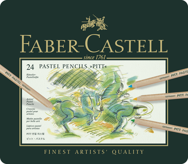 ac FABER-112124 CAJA METAL 24 LAPIZ PASTEL