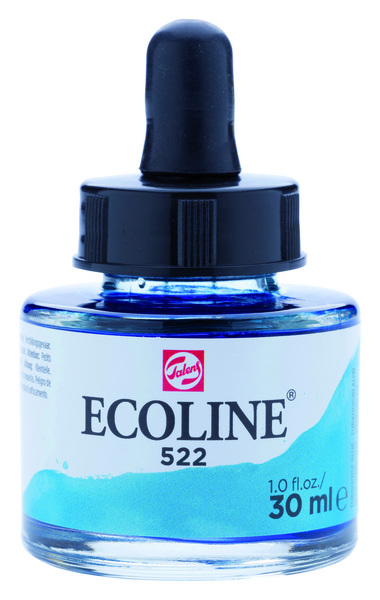 ac ECOLINE ACUARELA LIQUIDA 30ml. 522-TURQ.BLUE