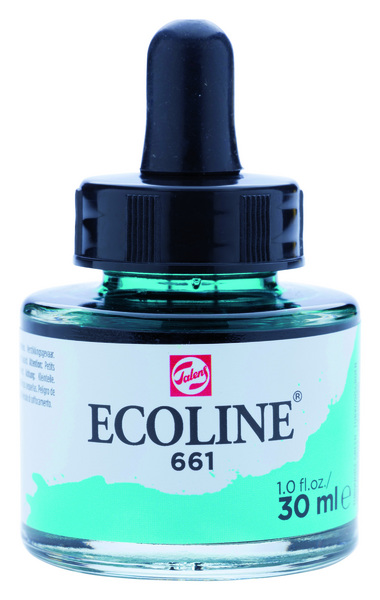 ac ECOLINE ACUARELA LIQUIDA 30ml. 661-TURQ.GREEN