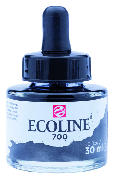ac ECOLINE ACUARELA LIQUIDA 30ml. 700-BLACK