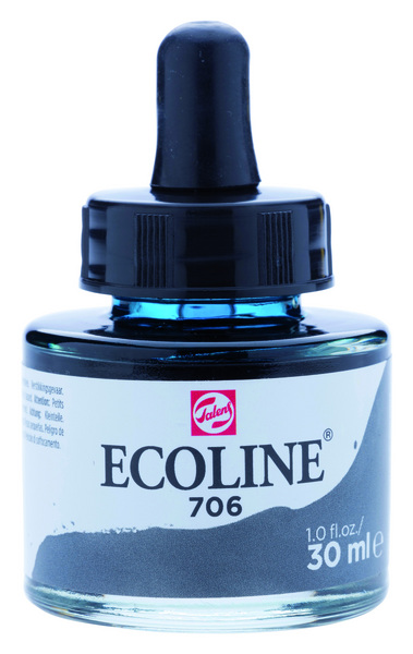 ac ECOLINE ACUARELA LIQUIDA 30ml. 706-DEEP GREY