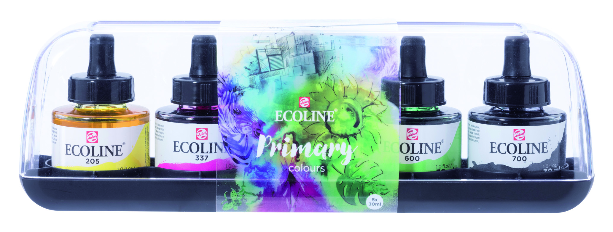 ECOLINE SET 5x30ml. PRIMARIOS