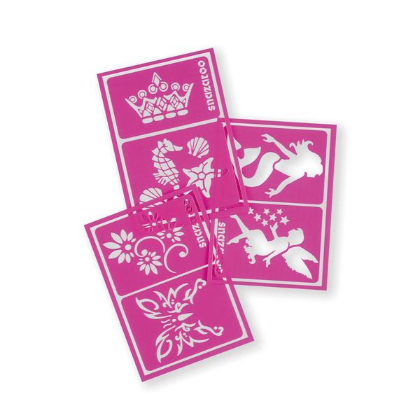 SNAZAROO-1198014 PLANTILLAS MAQUILLAJE CHICAS FANT