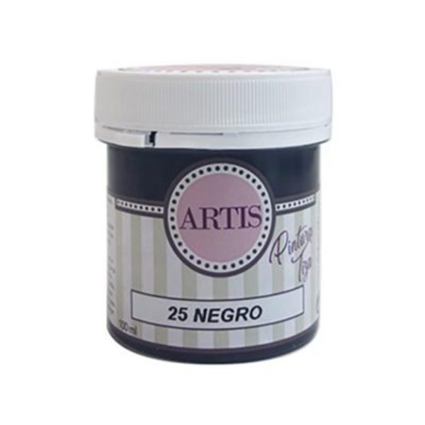 ac PINTURA  CHALK PAINT ARTIS 100ml.TIZA25P NEGRO