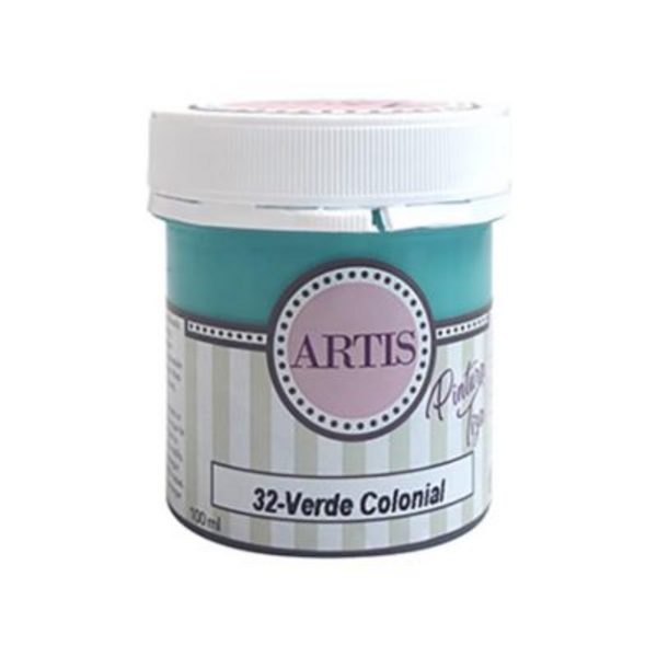 ac PINTURA  CHALK PAINT ARTIS 100ml.TIZA32P VERDE