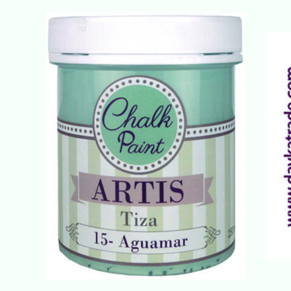 ac PINTURA  CHALK PAINT ARTIS 250ml.TIZA15 AGUAMAR