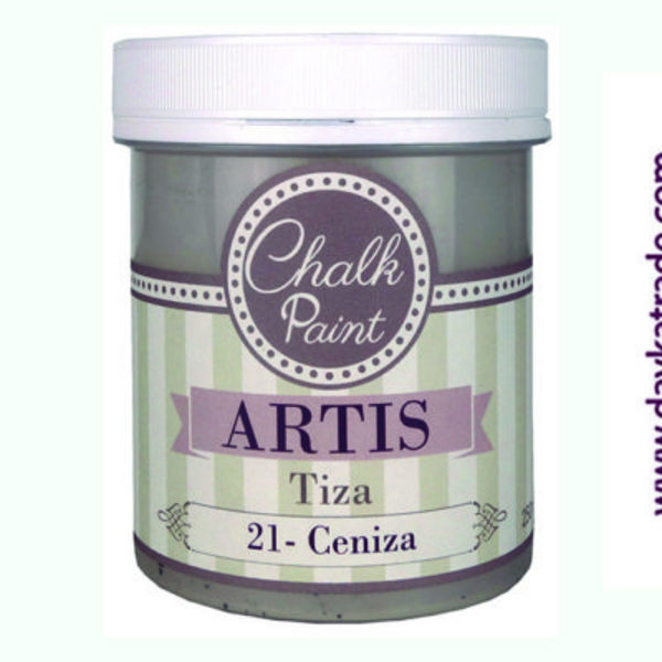 ac PINTURA  CHALK PAINT ARTIS 250ml.TIZA21 CENIZA