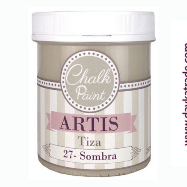 ac PINTURA  CHALK PAINT ARTIS 250ml.TIZA27 SOMBRA
