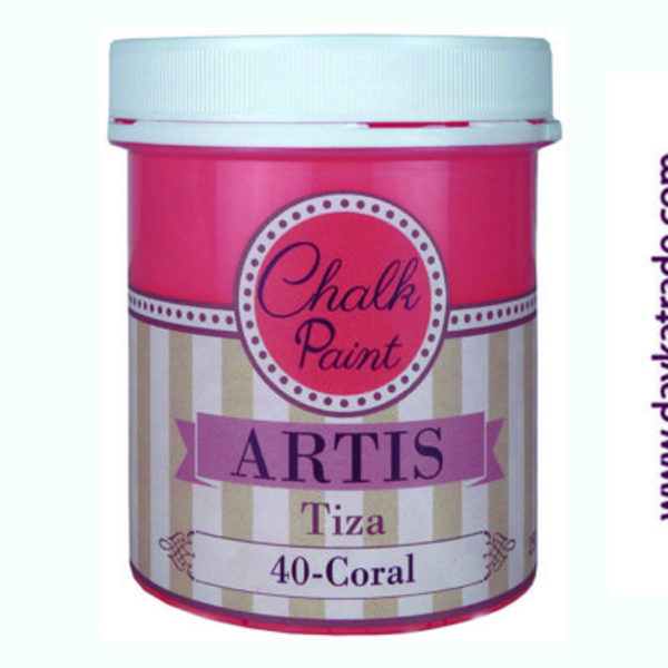 ac PINTURA  CHALK PAINT ARTIS 250ml.TIZA40 CORAL
