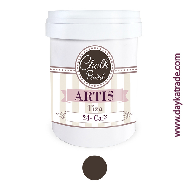 ac PINTURA  CHALK PAINT ARTIS 750ml.TIZA-L24 CAFE