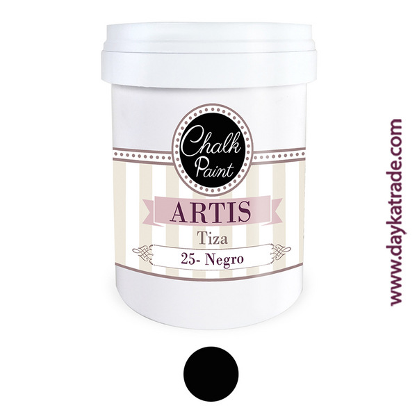 ac PINTURA  CHALK PAINT ARTIS 750ml.TIZA-L25 NEGRO