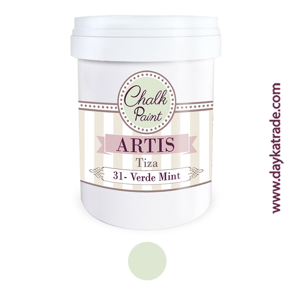 ac PINTURA  CHALK PAINT ARTIS 750ml.TIZA-L31 VERDE
