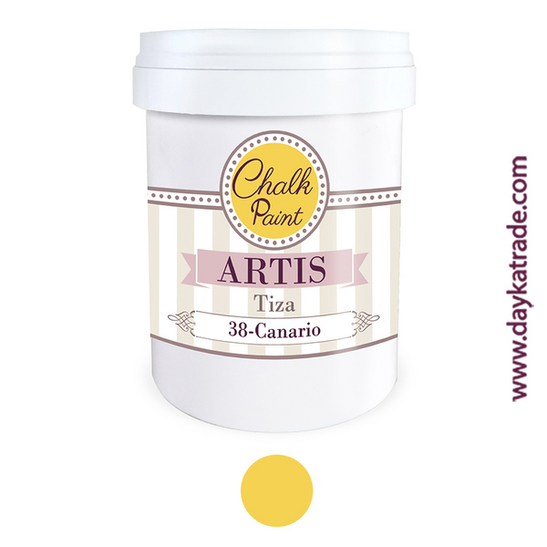 ac PINTURA  CHALK PAINT ARTIS 750ml.TIZA-L38 CANAR