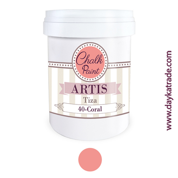 ac PINTURA  CHALK PAINT ARTIS 750ml.TIZA-L40 CORAL