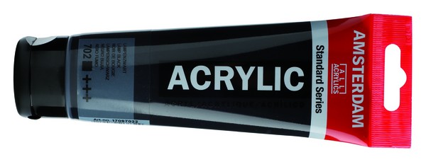 ac ACRILICO AMSTERDAMD 20ml.702-NEGRO BUJIA