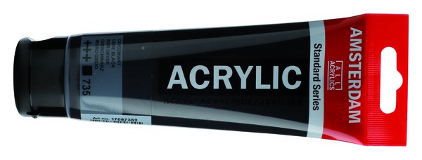 ac ACRILICO AMSTERDAM 120ml.735-NEGRO OXIDO