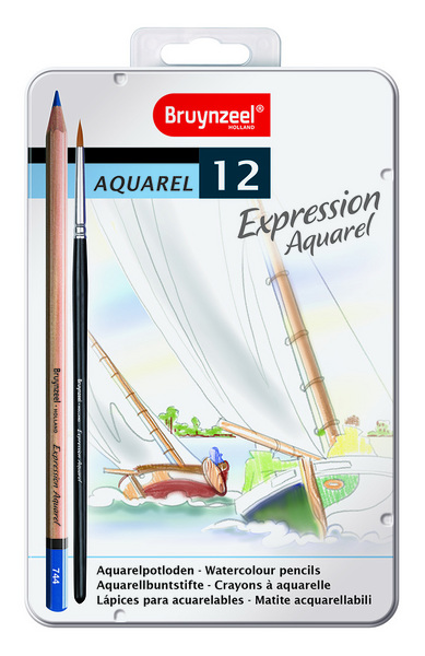 ac BRUYNZEEL METAL C/12 LAPIZ ACUARELA EXPRESION