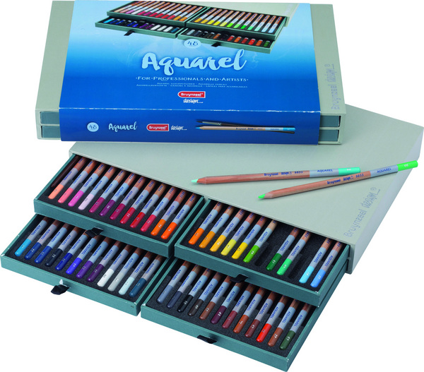 ac CAJA MADERA BRUYNZEEL DESING 48 LAPIZ ACUARELA