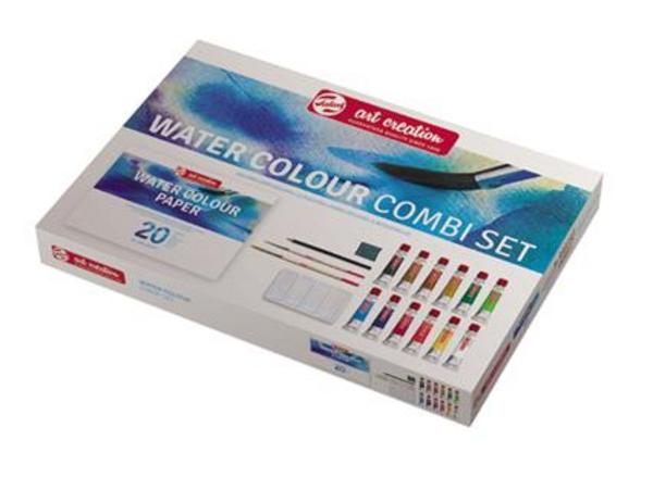 ac COMBISET ARTCREATION ACUARELA 12x20ml.+BLOC+ACC