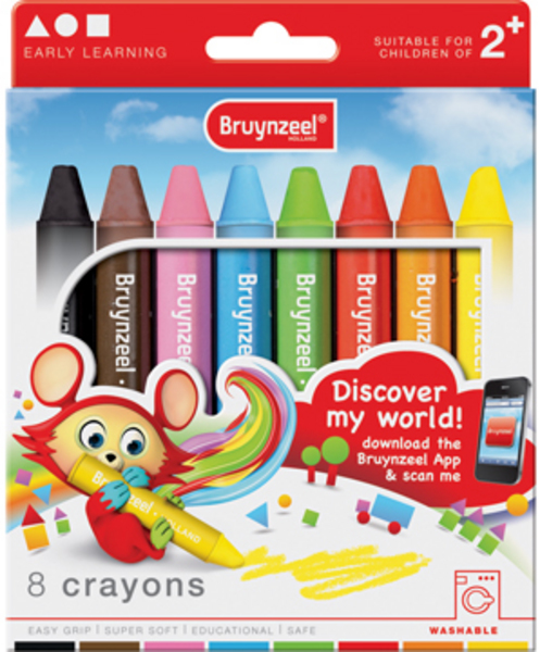 CAJA 8 CRAYONS BRUYNZEEL