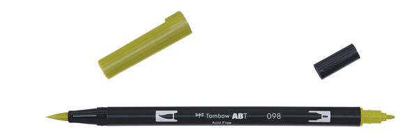 ac ROTULADOR PINCEL 2/p TOMBOW-098 avocado