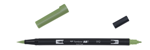 ac ROTULADOR PINCEL 2/p TOMBOW-192 asparagus