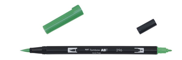 ac ROTULADOR PINCEL 2/p TOMBOW-296 green