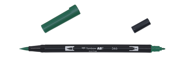 ac ROTULADOR PINCEL 2/p TOMBOW-346 sea green