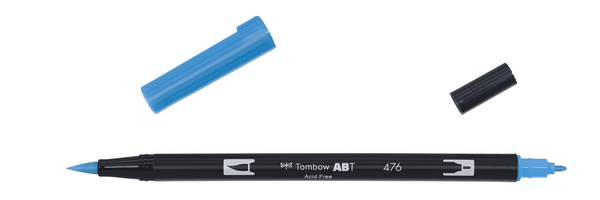 ac ROTULADOR PINCEL 2/p TOMBOW-476 cyan