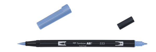 ac ROTULADOR PINCEL 2/p TOMBOW-533 peacock blue