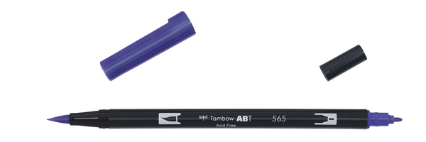 ac ROTULADOR PINCEL 2/p TOMBOW-565 deep blue
