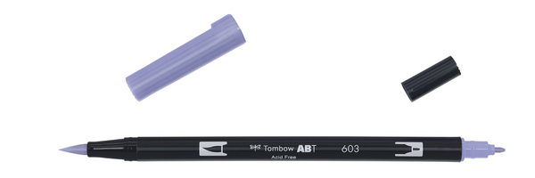 ac ROTULADOR PINCEL 2/p TOMBOW-603 periwinkle