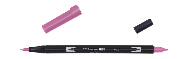 ac ROTULADOR PINCEL 2/p TOMBOW-703 pink rose