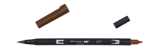 ac ROTULADOR PINCEL 2/p TOMBOW-879 brown
