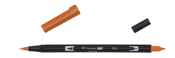 ac ROTULADOR PINCEL 2/p TOMBOW-905 red