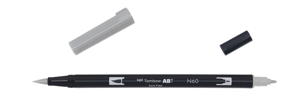 ac ROTULADOR PINCEL 2/p TOMBOW-N60 cool gray 6
