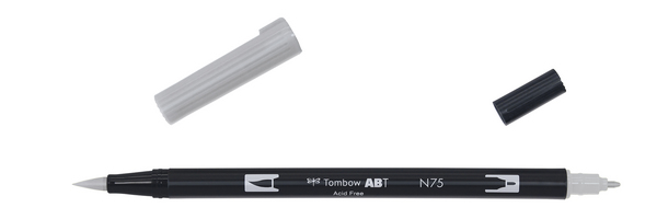 ac ROTULADOR PINCEL 2/p TOMBOW-N75 cool gray 3