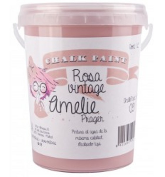 ac CHALK PAINT 1LT. AMELIE 120-09 ROSA VINTAGE