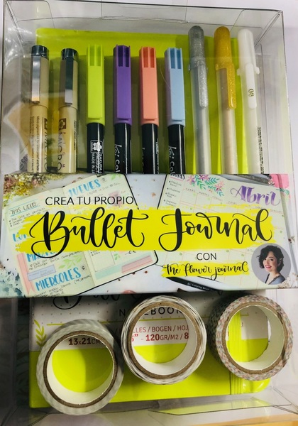 ac SET BULLET JOURNAL VERDE PASTEL