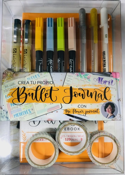 ac SET BULLET JOURNAL NARANJA PASTEL