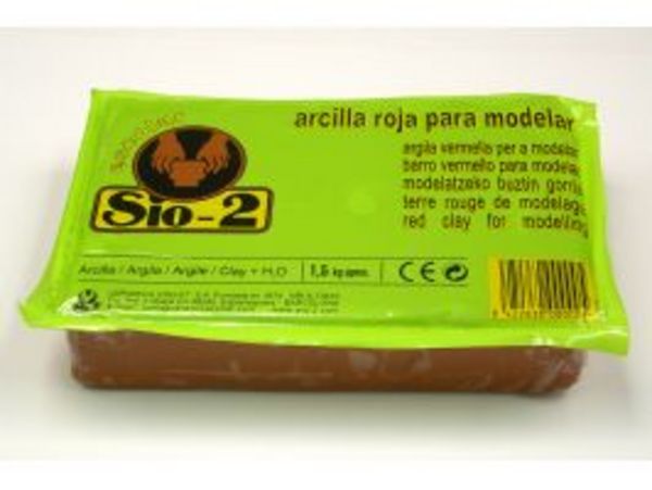 ARCILLA SIO-2 20940001 ESCOLAR ROJA  1,5Kg.