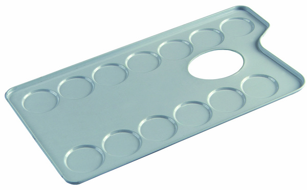 PALETA METALICA RECTANGULAR 10,6x30 13-Pocillos