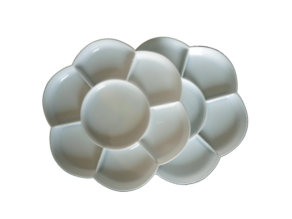 PALETA PLASTICA TA FLOR DOBLE 17x17 14poc.